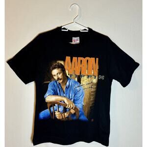 Vintage 1990's Aaron Tippin "Looking Back at Myself" T Shirt Men's Large READ